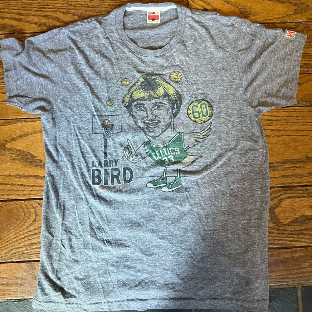 Men’s large Larry Bird Homage t shirt